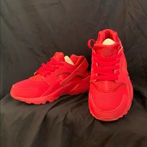 All red Huaraches